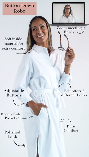 Button down top dressing gowns ladies